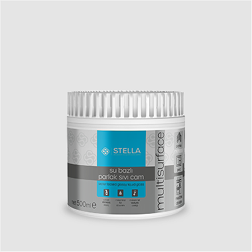 STELLA SU BAZLI SAF AKRİLİK SIVI CAM İPEK MAT 250 ML 